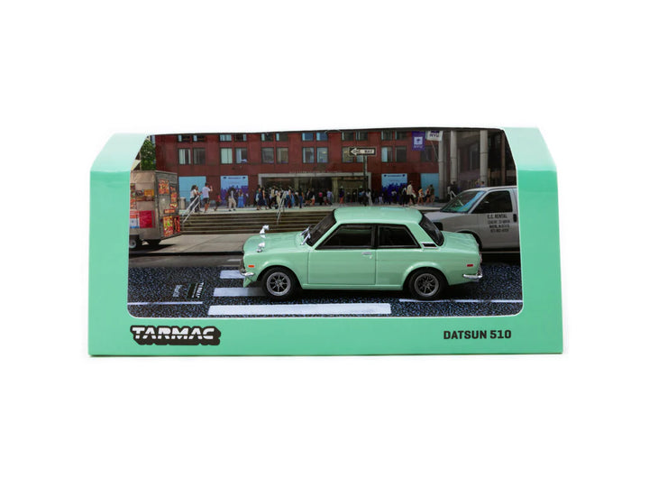 Tarmac Works 1:64 Datsun 510 Light Green T64R-052-GR