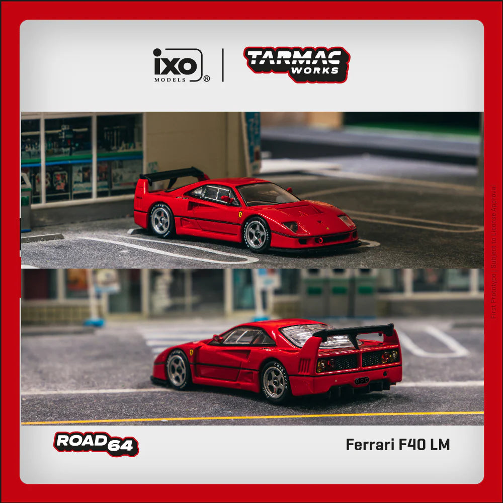 Tarmac Works 1:64 Ferrari F40 LM Red T64R-075-RE – Horizon Diecast