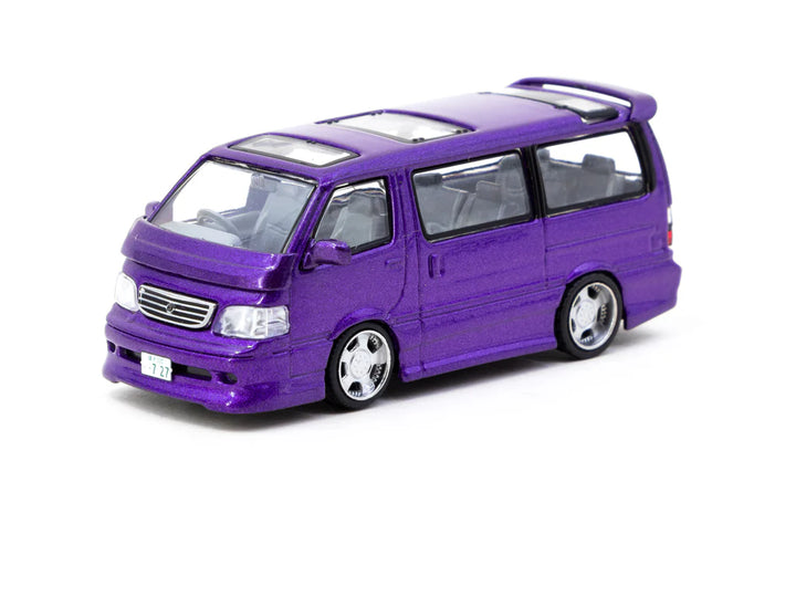 Tarmac Works 1:64 Toyota Hiace Wagon Custom Purple T64R-078-PU