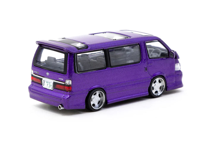 Tarmac Works 1:64 Toyota Hiace Wagon Custom Purple T64R-078-PU