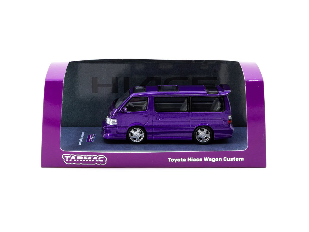 Tarmac Works 1:64 Toyota Hiace Wagon Custom Purple T64R-078-PU