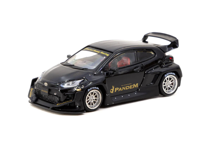 Tarmac Works 1:64 Pandem Toyota GR Yaris Black T64R-080-BK