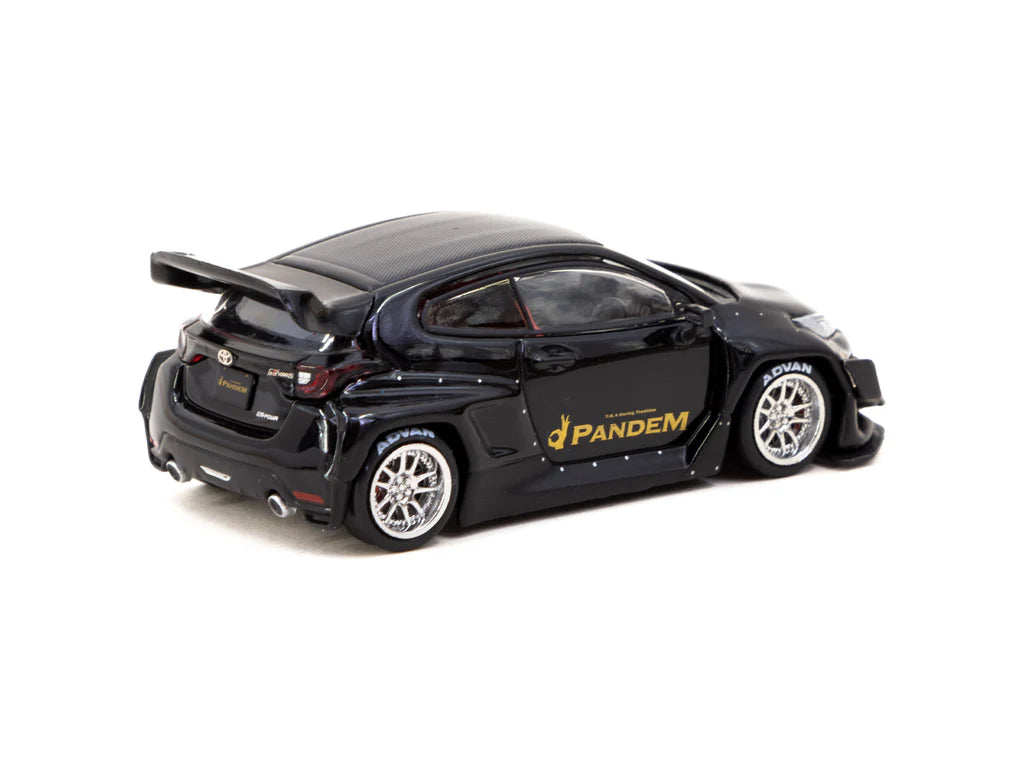 Tarmac Works 1:64 Pandem Toyota GR Yaris Black T64R-080-BK