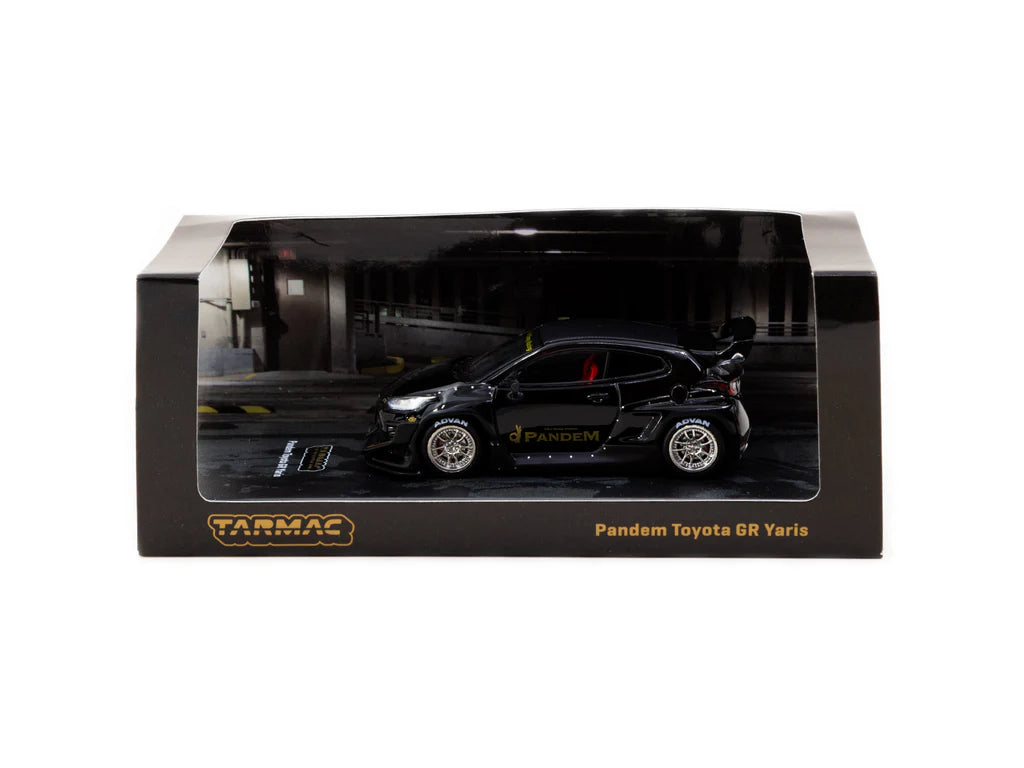 Tarmac Works 1:64 Pandem Toyota GR Yaris Black T64R-080-BK