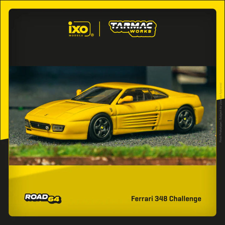 [Preorder] Tarmac Works 1:64 Ferrari 348 Challenge Yellow T64R-082-YL