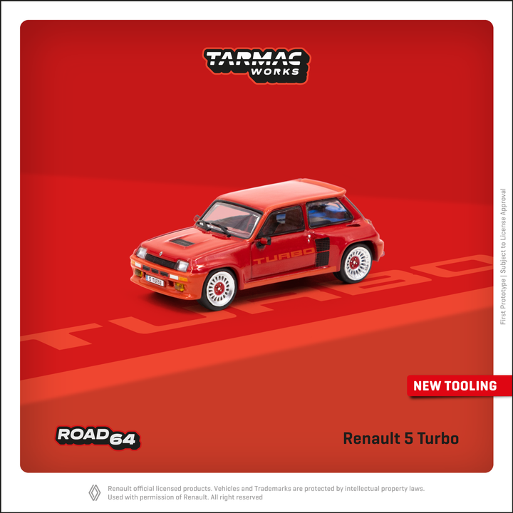 Tarmac Works 1:64 Renault 5 Turbo Red T64R-TL060-RED