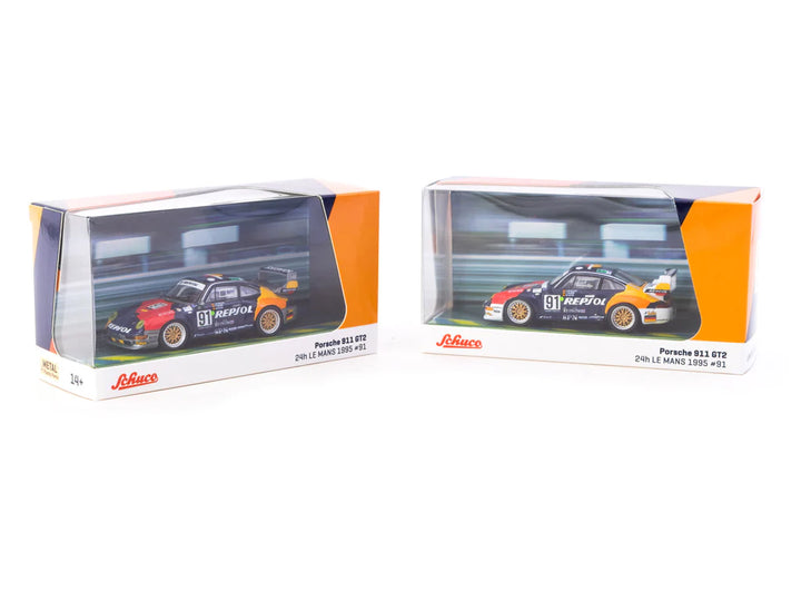 Tarmac Works 1:64 Porsche 911 GT2 24h LE MANS 1995 #91 T64S-004-REP