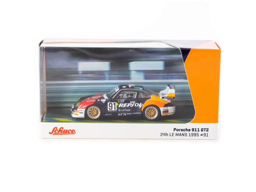 Tarmac Works 1:64 Porsche 911 GT2 24h LE MANS 1995 #91 T64S-004-REP