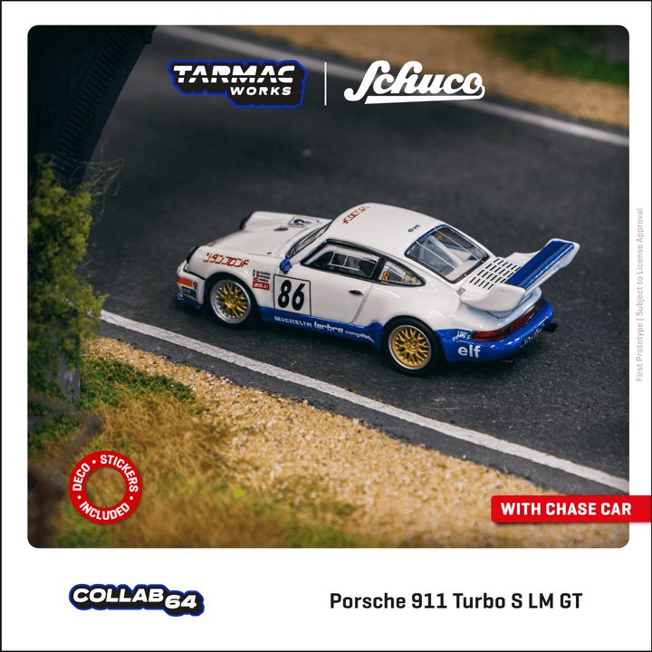 Tarmac Works 1:64 Porsche 911 Turbo S LM GT Suzuka 1000km 1994 #86 T64S-009-94SU