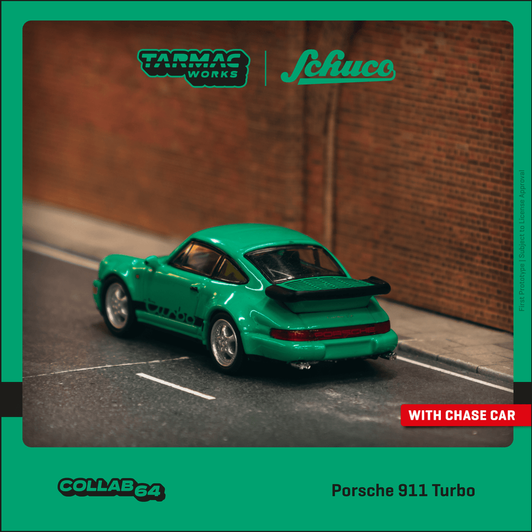 Tarmac Works 1:64 Porsche 911 Turbo Green T64S-009-GR