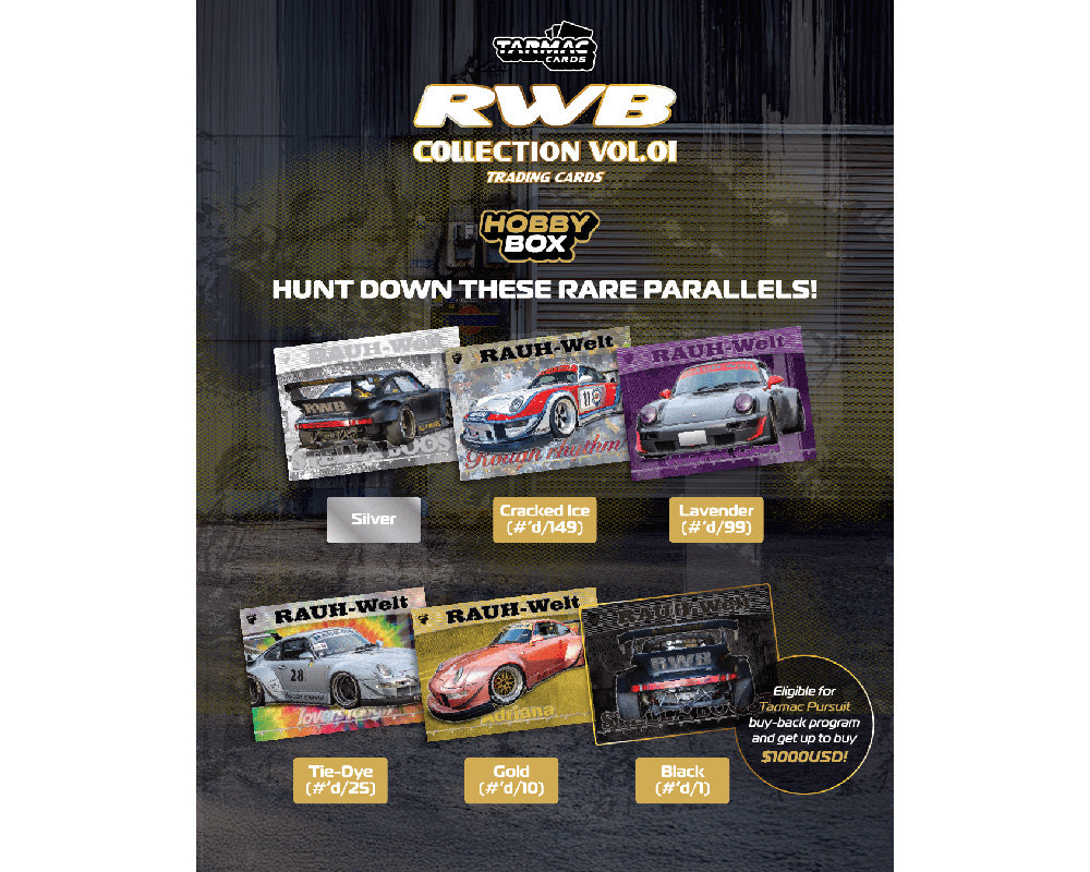 [Preorder] Tarmac Works Tarmac Cards RWB Collectible Trading Cards Vol. 01 Hobby Box – Limited Edition TC-RWBC-H01