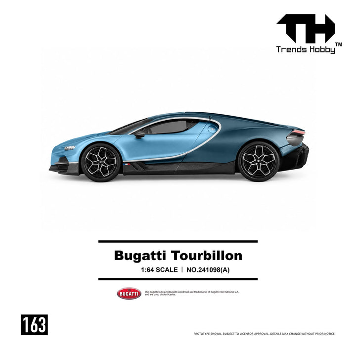 [Preorder] Trends Hobby 1:64 Bugatti Tourbillon - Blue Atlantic 241098(A)
