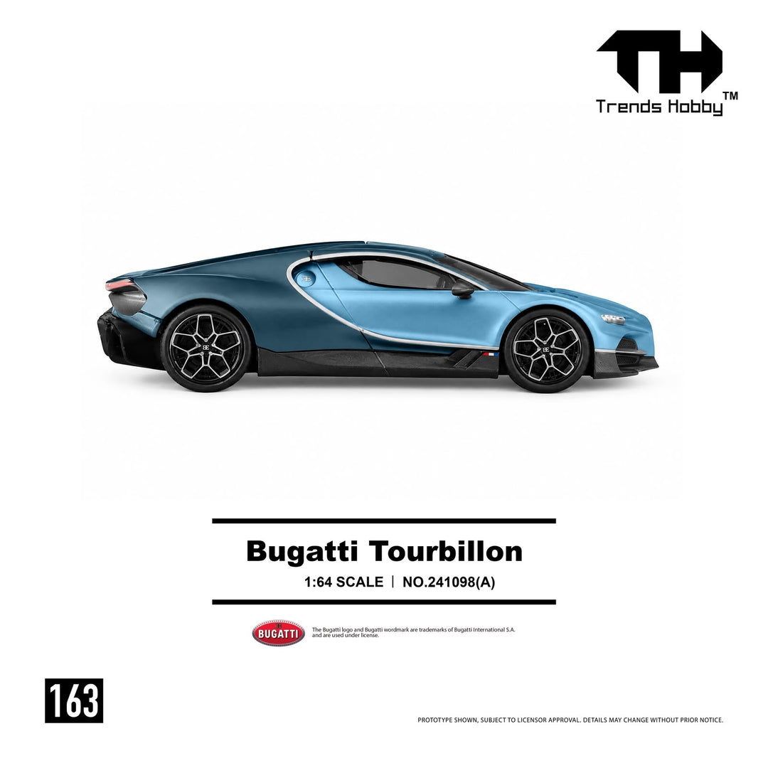 [Preorder] Trends Hobby 1:64 Bugatti Tourbillon - Blue Atlantic 241098(A)