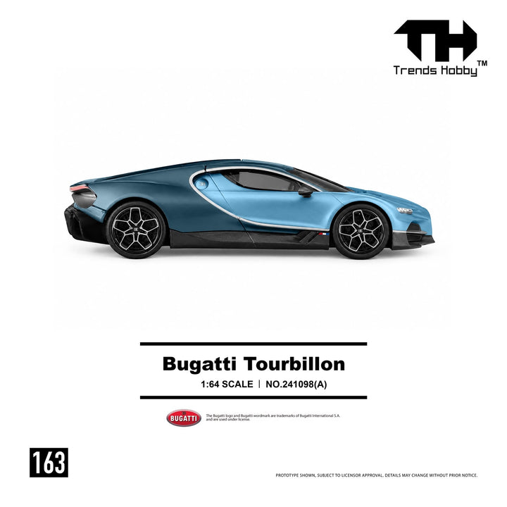[Preorder] Trends Hobby 1:64 Bugatti Tourbillon - Blue Atlantic 241098(A)