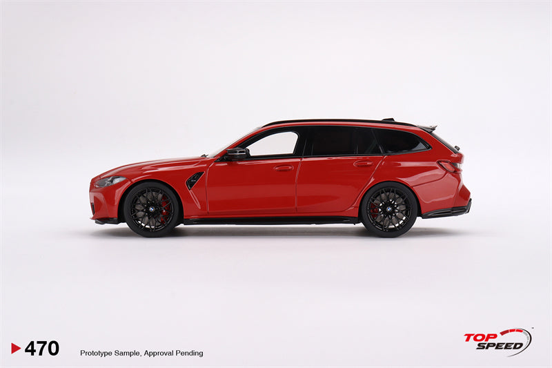 Topspeed 1:18 BMW M3 Competition Touring Toronto Red Metallic TS0470 Side