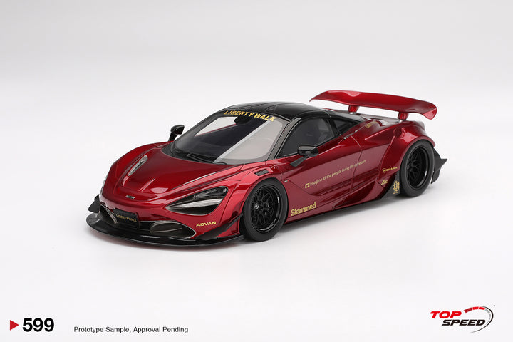 [Preorder] TOPSPEED 1:18 LWBK McLaren 720S Gem Red TS0599