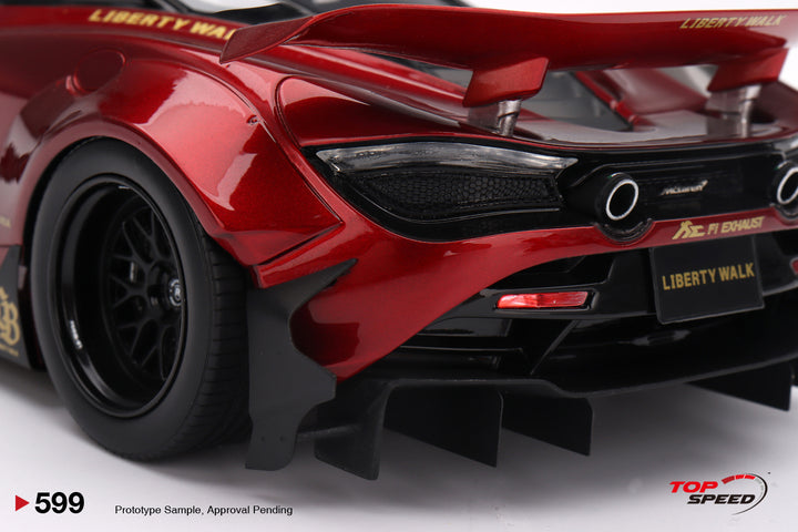 [Preorder] TOPSPEED 1:18 LWBK McLaren 720S Gem Red TS0599