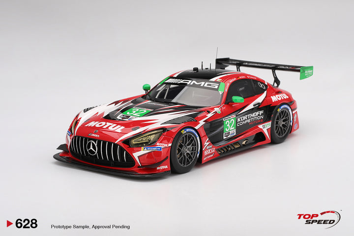 [Preorder] TOPSPEED 1:18 Mercedes-AMG GT3 EVO #32 Korthoff Competition Motors  2025 IMSA DAYTONA 24 Hrs TS0628