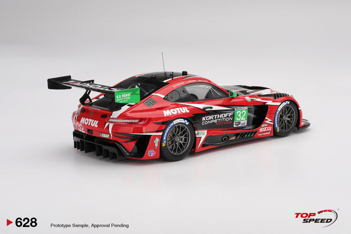 [Preorder] TOPSPEED 1:18 Mercedes-AMG GT3 EVO #32 Korthoff Competition Motors  2025 IMSA DAYTONA 24 Hrs TS0628