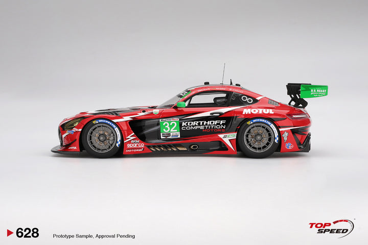 [Preorder] TOPSPEED 1:18 Mercedes-AMG GT3 EVO #32 Korthoff Competition Motors  2025 IMSA DAYTONA 24 Hrs TS0628