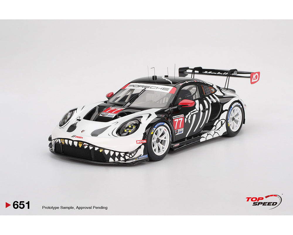 TSM 1:18 Porsche 911 GT3 R #77 AO Racing 2025 IMSA Petit Le Mans TS065 ...