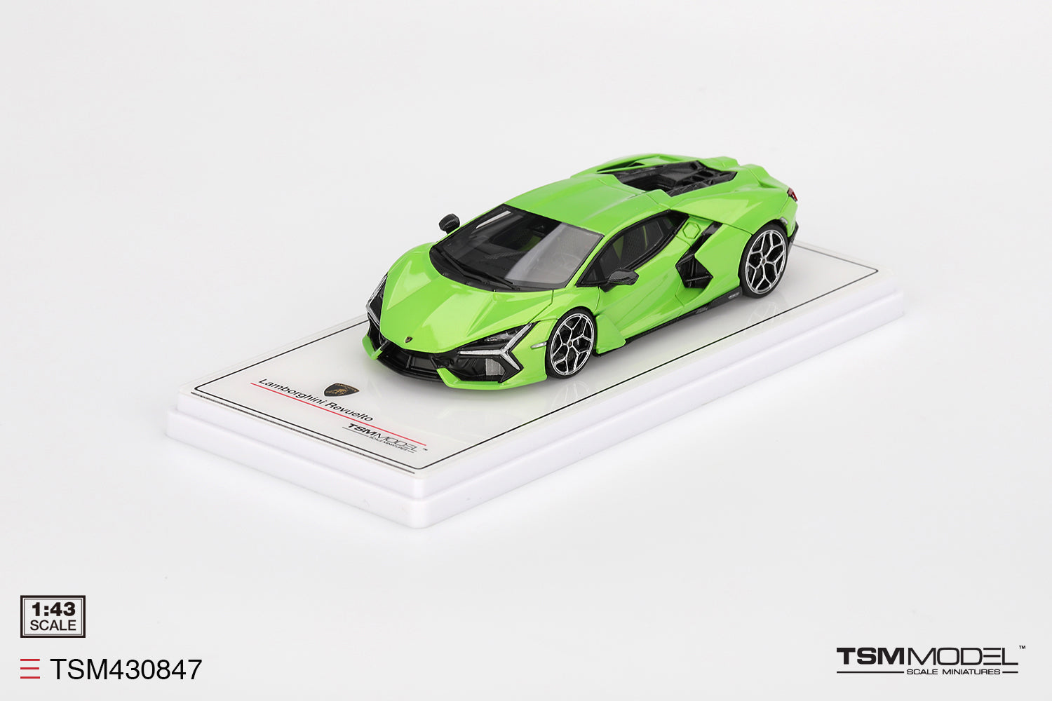 Lamborghini Revuelto グリーン ミニカー Preorder] TSM 1:43 Lamborghini Revuelto Verde Selvans