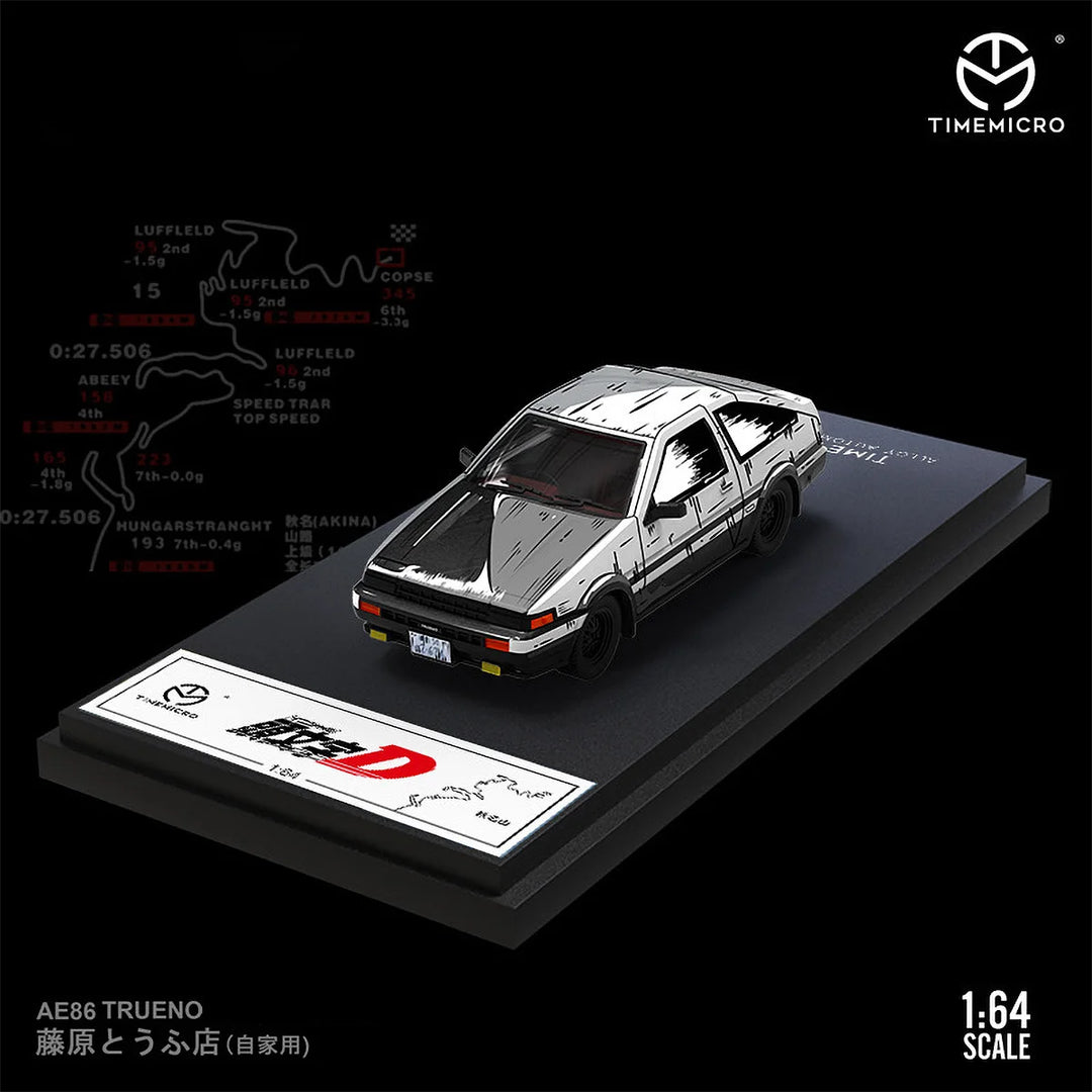 TimeMicro 1:64 Toyota AE86 Initial D Comic Version