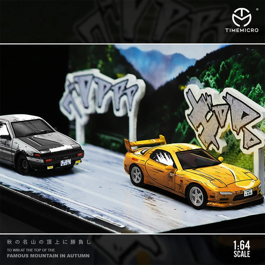 TimeMicro 1:64 Toyota AE86 Initial D Comic Set
