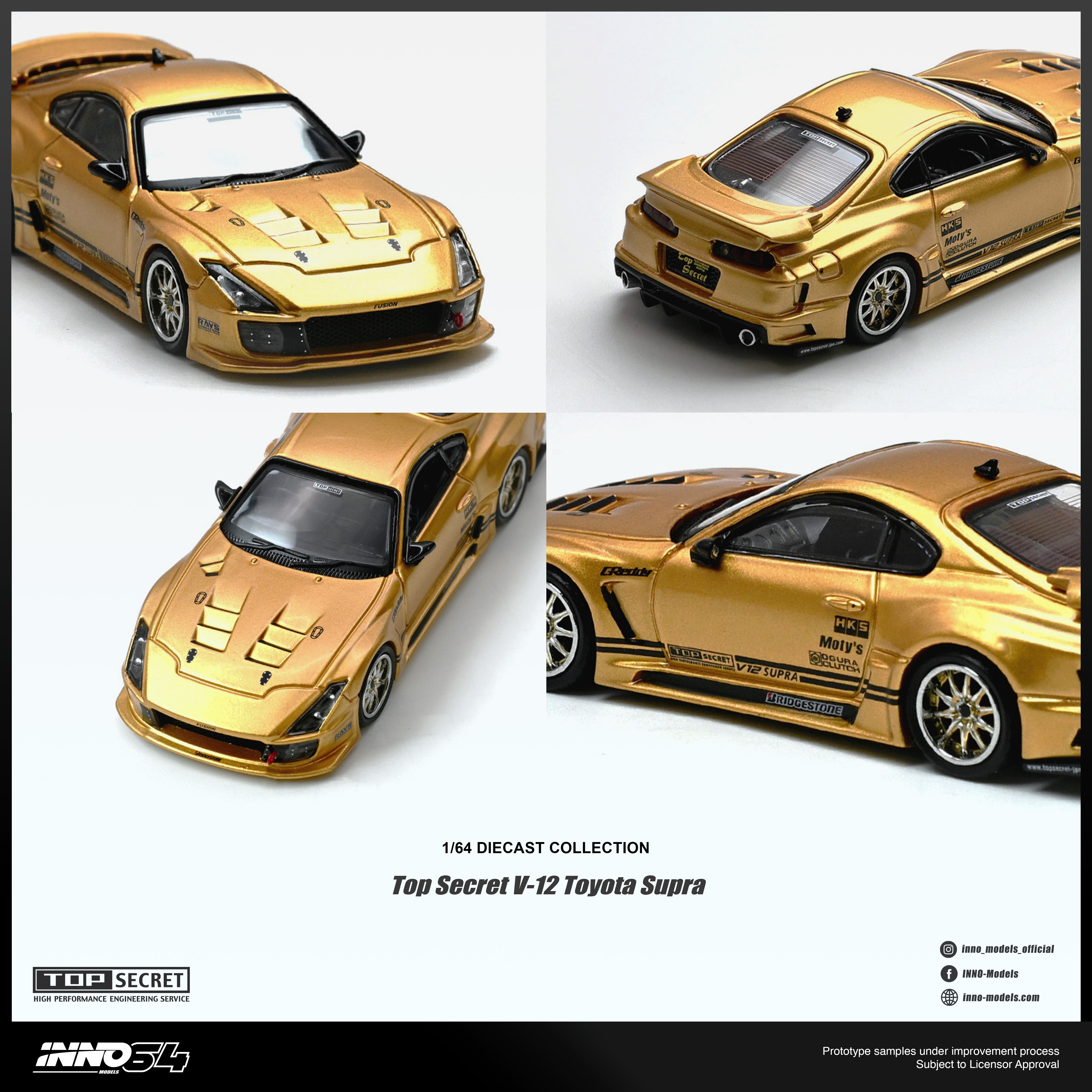 Preorder] Inno64 1:64 TOP SECRET V12 SUPRA IN64-A80TSV12-01