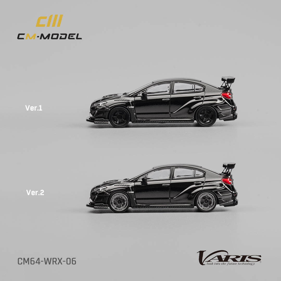 [Preorder] CM Model 1:64 Subaru WRX Varis WideBody 2.0 Chrome Black