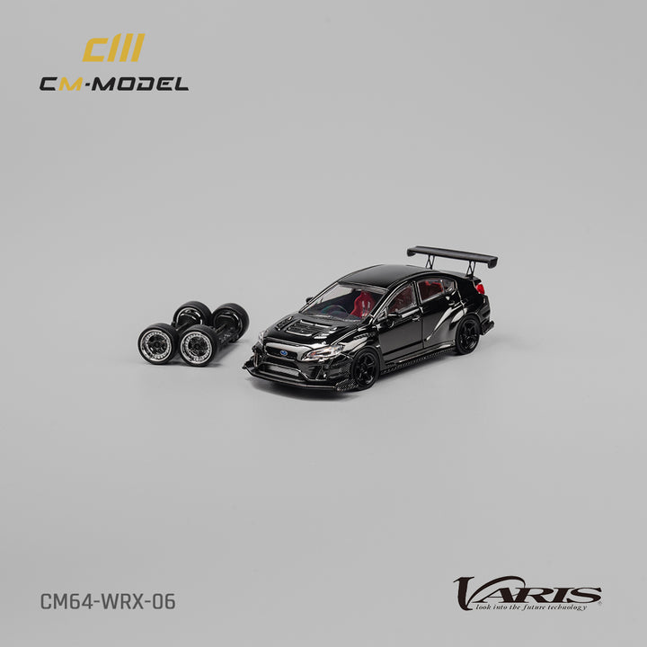 [Preorder] CM Model 1:64 Subaru WRX Varis WideBody 2.0 Chrome Black