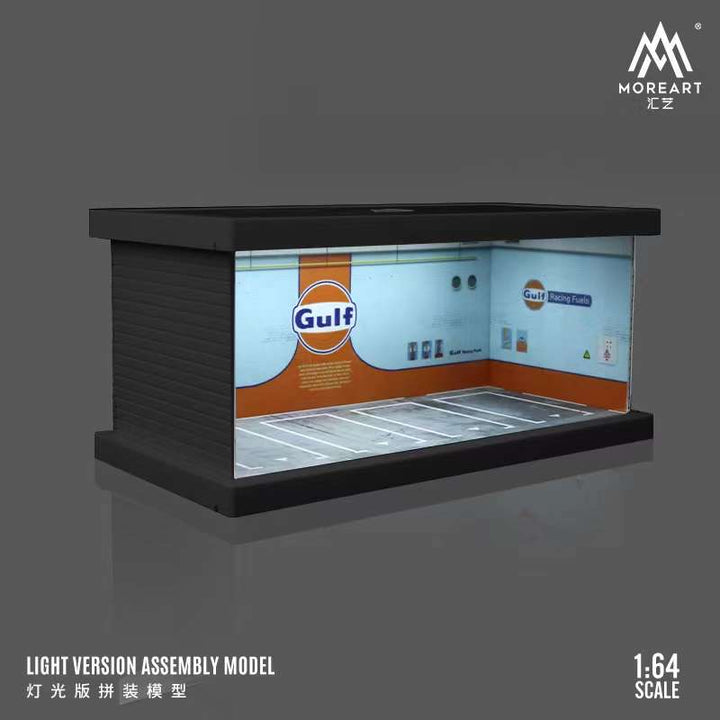 MoreArt 1:64 Parking Lot Diorama SHELL/ ADVAN/ MARLBORO/ GULF MO960101/ MO960102/ MO960103/ MO960104