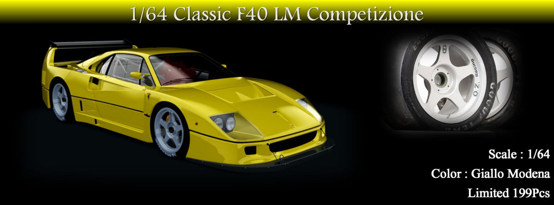 [Preorder] M64X 1:64 Classic F40 LM Competizione (7 Colors)