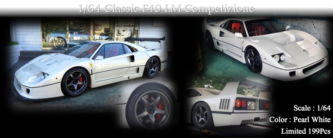 [Preorder] M64X 1:64 Classic F40 LM Competizione (7 Colors)