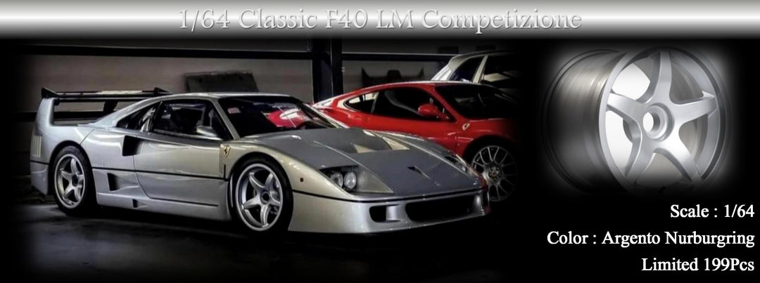 [Preorder] M64X 1:64 Classic F40 LM Competizione (7 Colors)