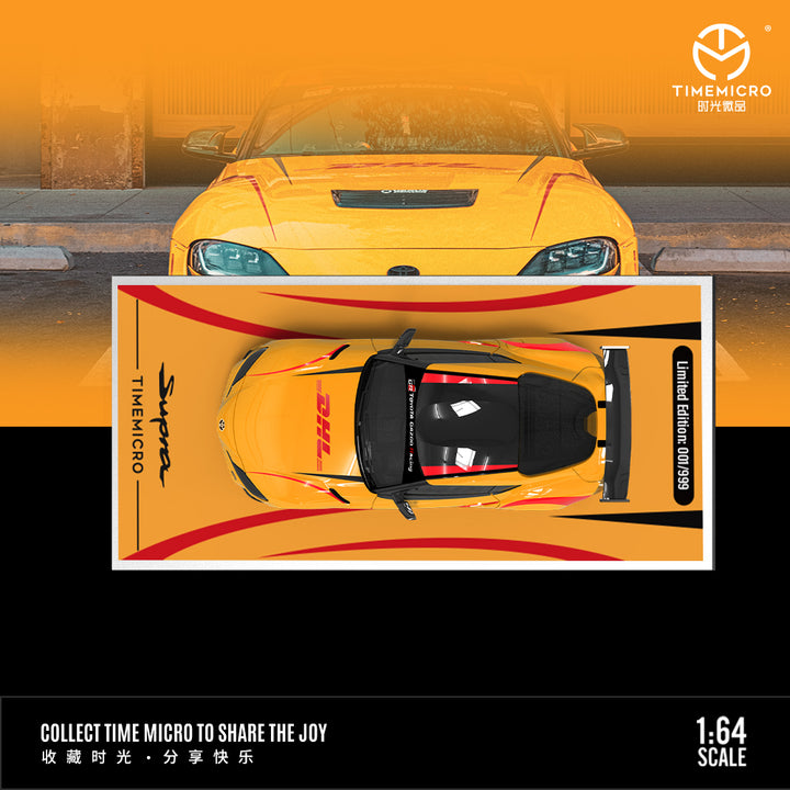 [Preorder] Time Micro 1:64 Supra A90 Orange DHL (3 Versions) TM647409