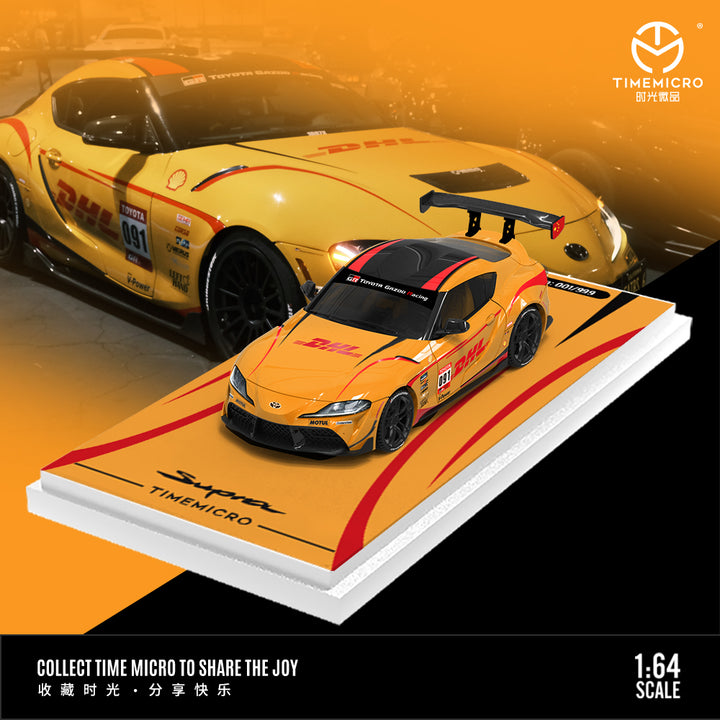 [Preorder] Time Micro 1:64 Supra A90 Orange DHL (3 Versions) TM647409