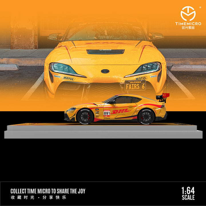 [Preorder] Time Micro 1:64 Supra A90 Orange DHL (3 Versions) TM647409