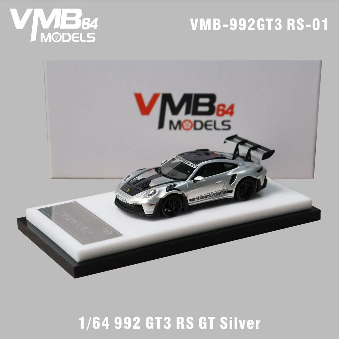 [Preorder] VMB 1:64 Porsche 992 GT3 RS GT Silver