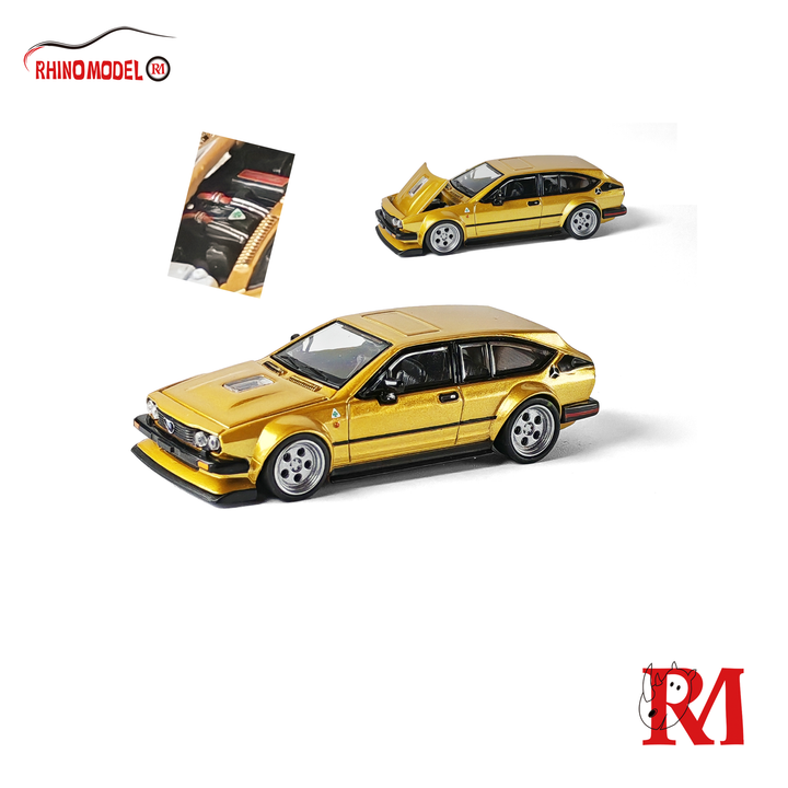 [Preorder] Rhino Model 1:64 Alfa Romeo GT6 Wide-Body (2 Colours)