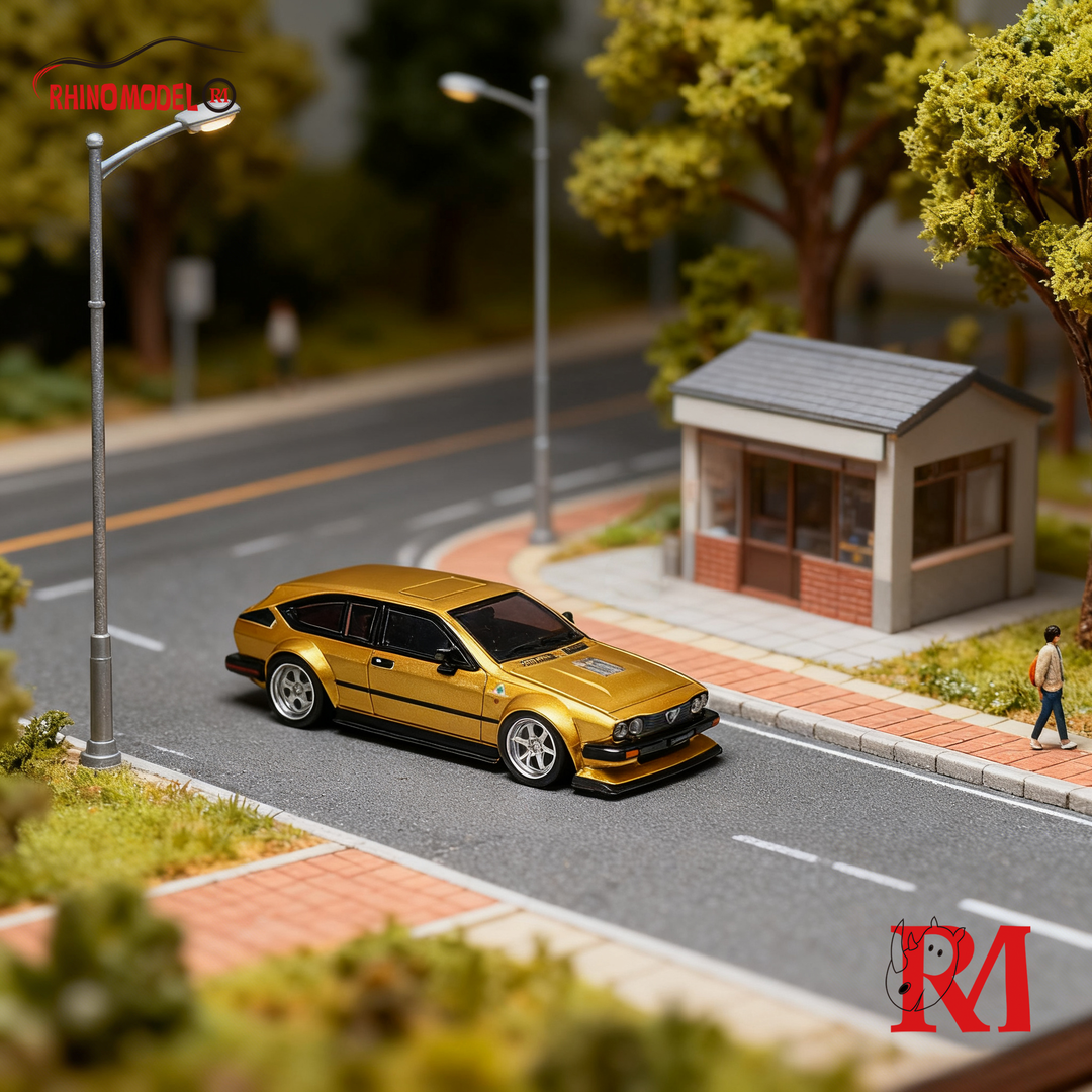 [Preorder] Rhino Model 1:64 Alfa Romeo GT6 Wide-Body (2 Colours)