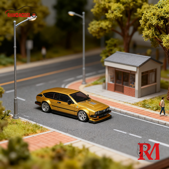 [Preorder] Rhino Model 1:64 Alfa Romeo GT6 Wide-Body (2 Colours)