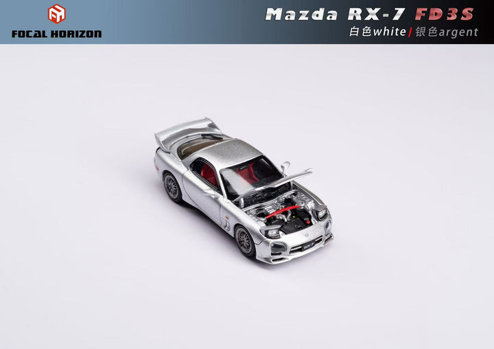 Focal Horizon 1:64 Mazda RX-7 FD3S A Spec White/ Silver (2 Colors)