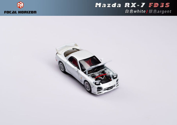 Focal Horizon 1:64 Mazda RX-7 FD3S A Spec White/ Silver (2 Colors)