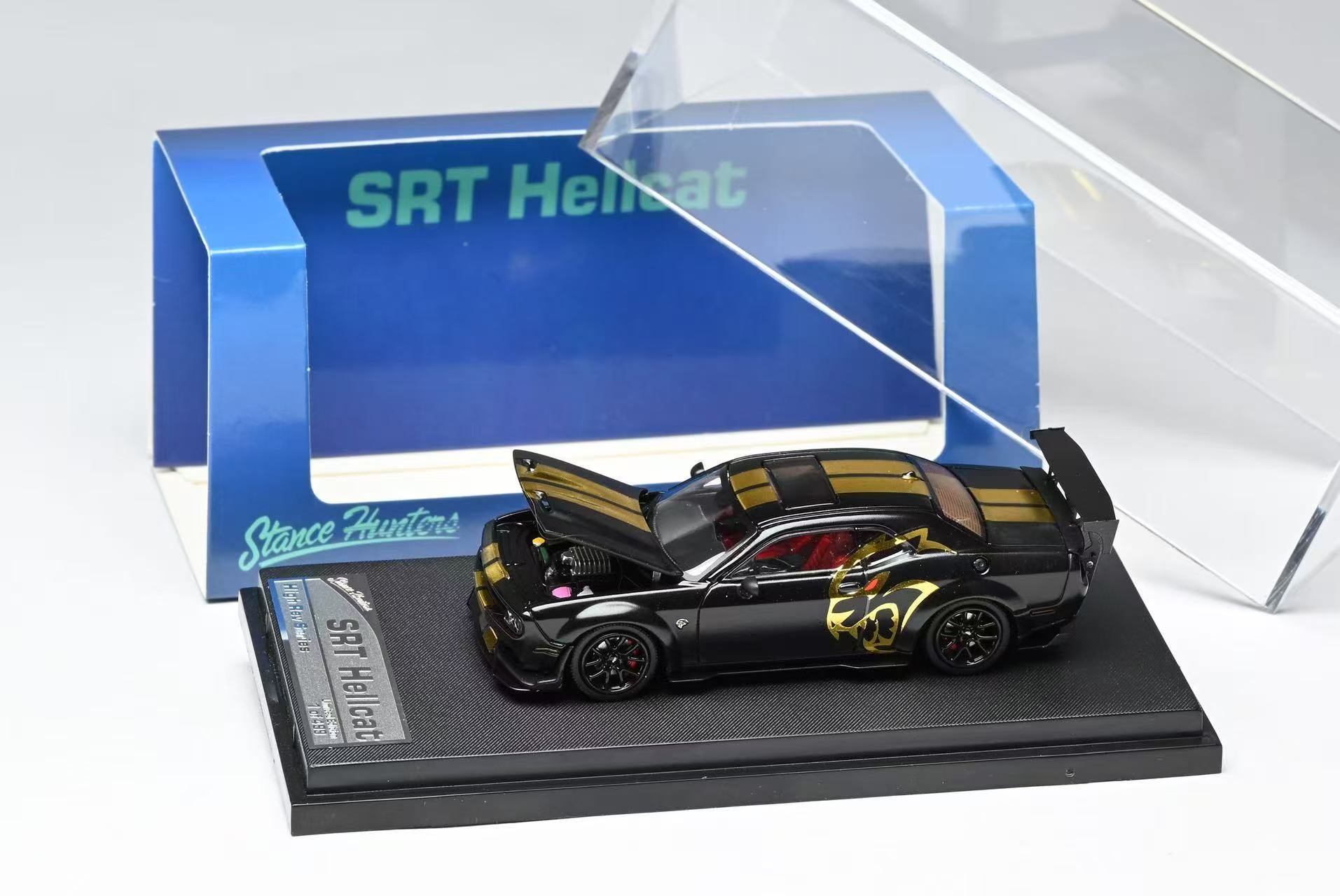 Preorder] Stance Hunters 1:64 Challenger SRT Hellcat Matt Black