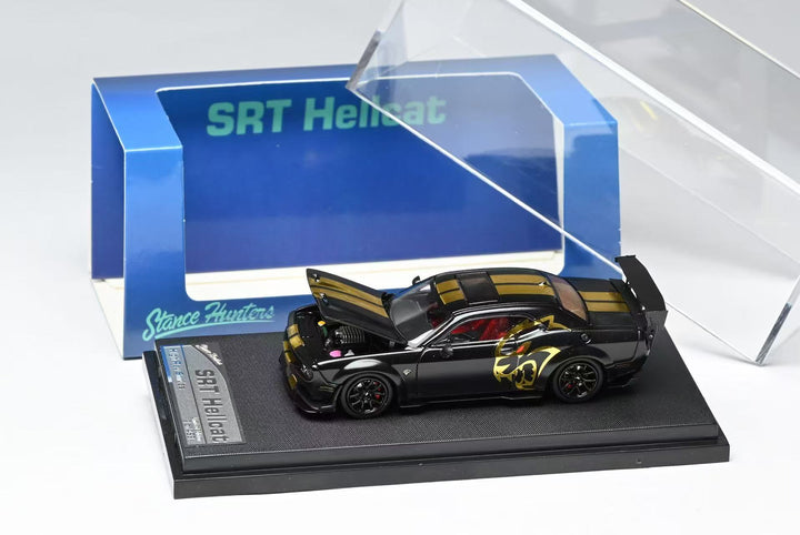 [Preorder] Stance Hunters 1:64 Challenger SRT Hellcat Matt Black Midnight Eclipse
