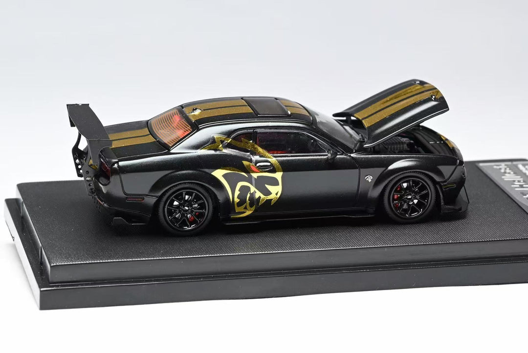 Stance Hunters 1/18 Scale Mugen Honda Jazz Black resin Model Car with Stance Hunters 1/18 Scale Mugen Honda Jazz Black resin Model Car with