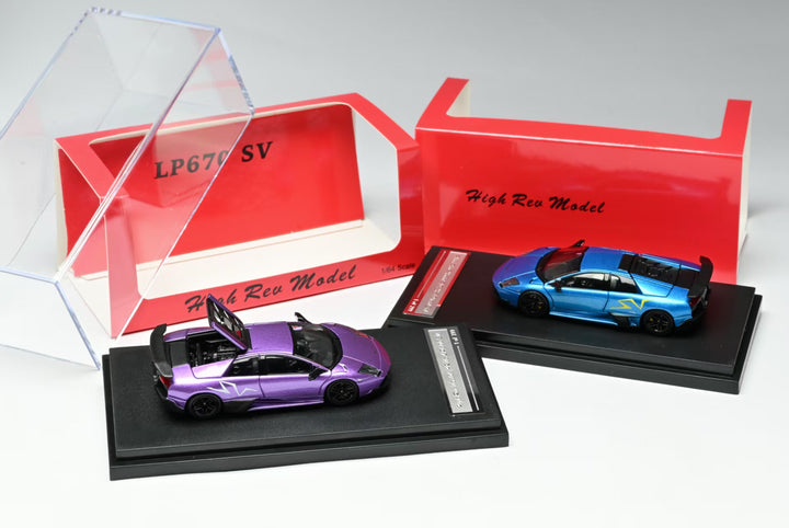 [Preorder] High Rev Model HRM 1:64 Lamborghini Murcielago LP670-4 SV Purple/ Blue (2 Colours)