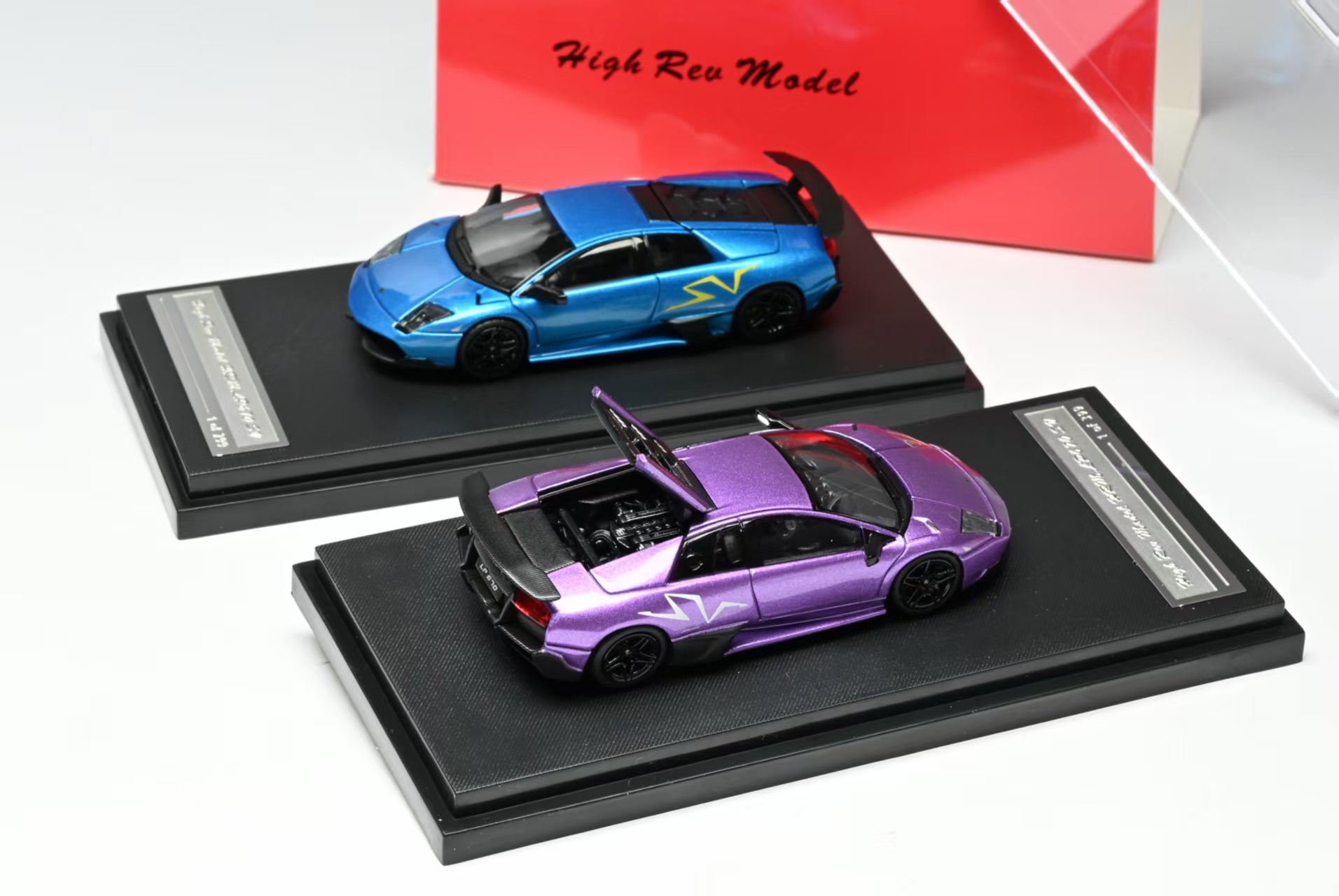 High Rev Model HRM 1:64 Lamborghini Murcielago LP670-4 SV Purple