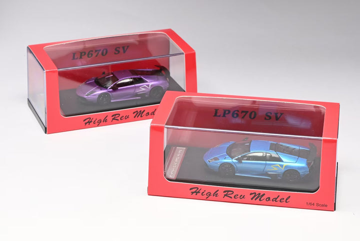 [Preorder] High Rev Model HRM 1:64 Lamborghini Murcielago LP670-4 SV Purple/ Blue (2 Colours)